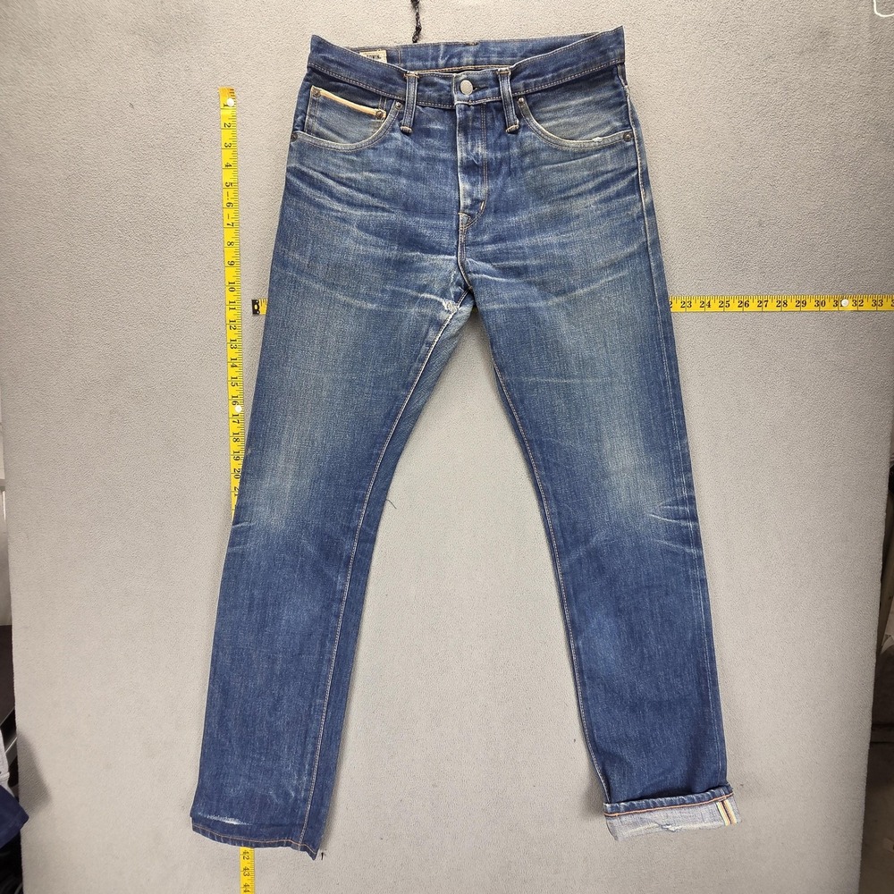 Edwin Jeans Mens 30x33 Blue Selvedge 53RV Made in Japan Whiskers Honeycomb